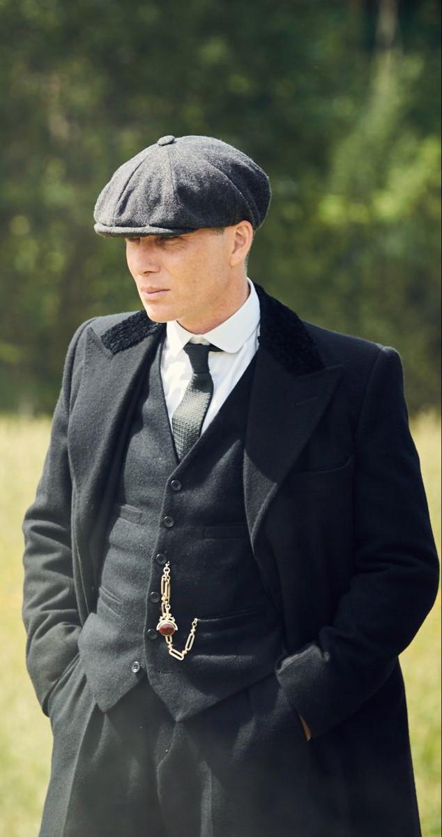 Thomas Shelby Peaky Blinders Coat, Cillian Murphy Wool Trench Coat, Black Overcoat - 90sleather