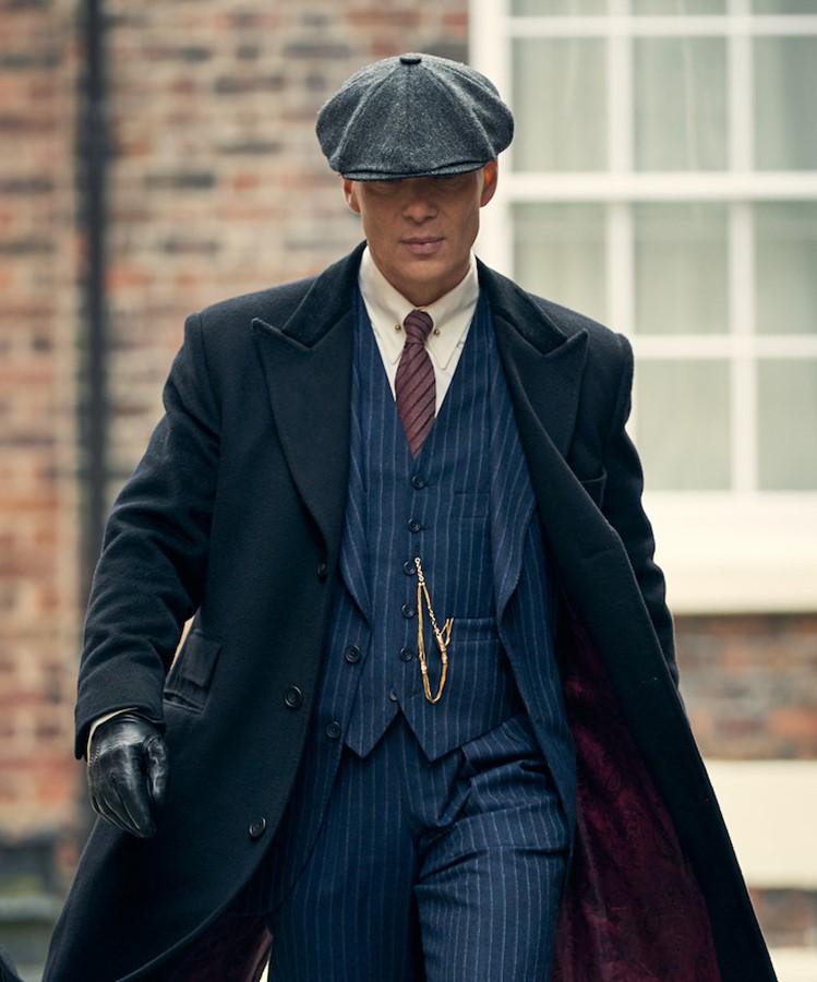 Thomas Shelby Peaky Blinders Coat, Cillian Murphy Wool Trench Coat, Black Overcoat - 90sleather