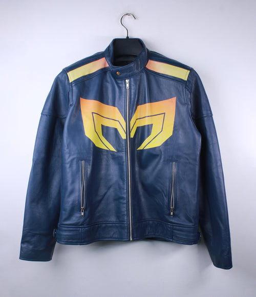 Dispatch Mecha Man Costume Inspired Jacket, Robert Robertson Cosplay Leather Jacket - 90sleather