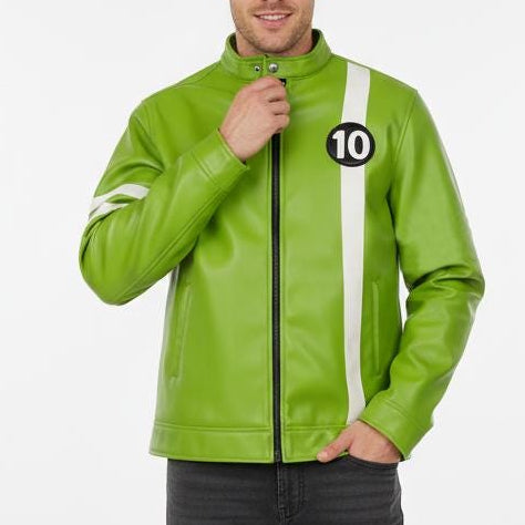 Ben 10 Alien Force Jacket, Ben Tennyson Leather Cosplay Jacket, Ryan Kelley Costume - 90sleather