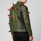 Swampfire Ben 10 Inspired Leather Jacket, Ben Tennyson Costume, Ben 10 Alien Force Cosplay Jacket - 90sleather