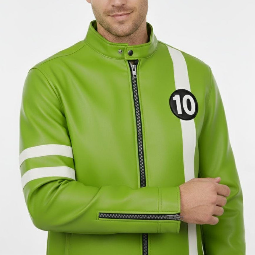 Ben 10 Alien Force Jacket, Ben Tennyson Leather Cosplay Jacket, Ryan Kelley Costume - 90sleather