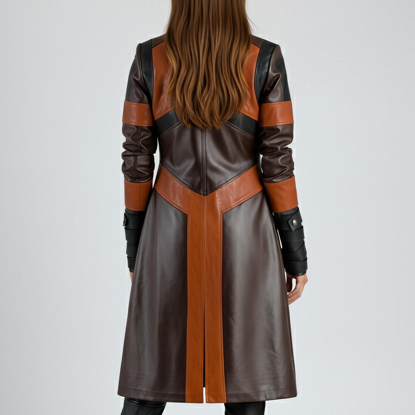 Guardians of the Galaxy 2 Gamora Cosplay Costume, Zoe Saldaña GOTG Cosplay Leather Coat And Vest - 90sleather