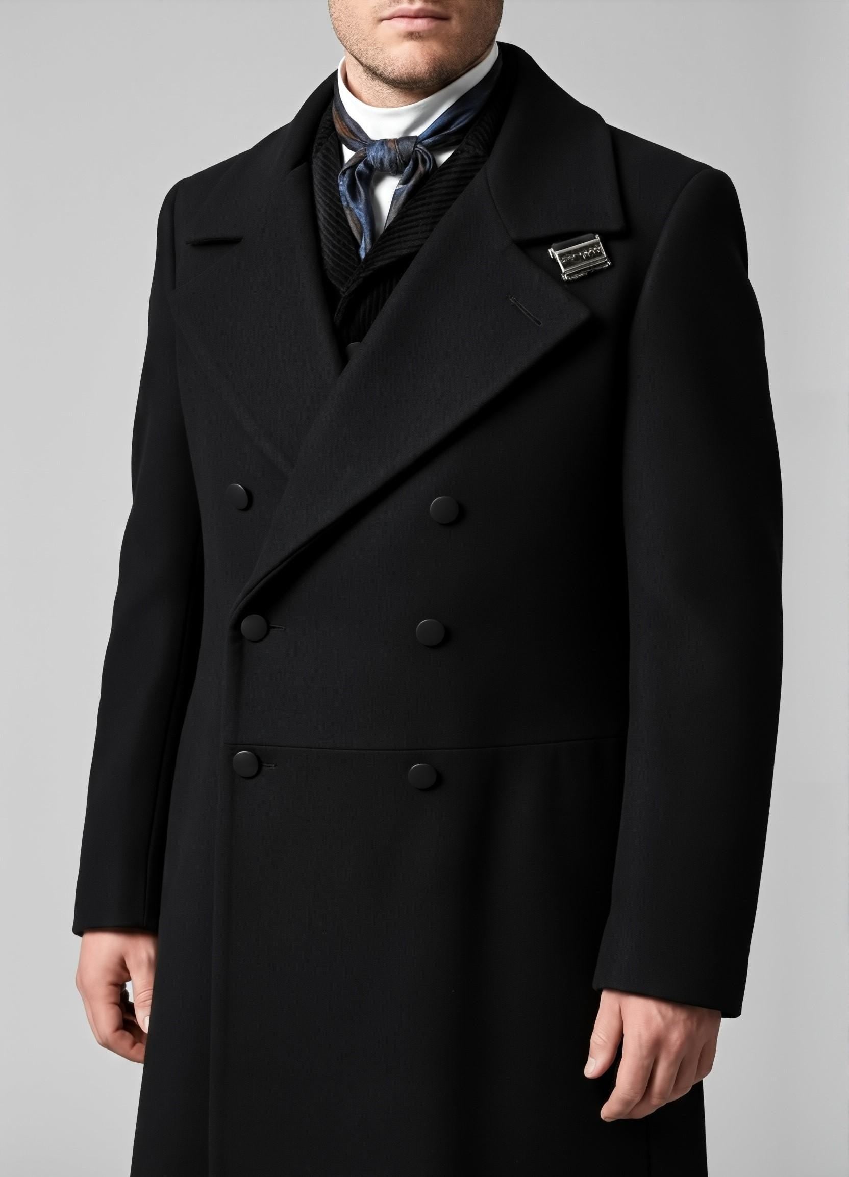 Sean Rafferty House of Guiness coat |  James Norton Victorian Overcoat | Black Long Wool Coat - 90sleather