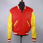 Michel Jackson Kids Adult Unisex Cosplay Jacket - MJ Varsity Bomber Jacket - Letterman Thriller Jacket - 90sleather
