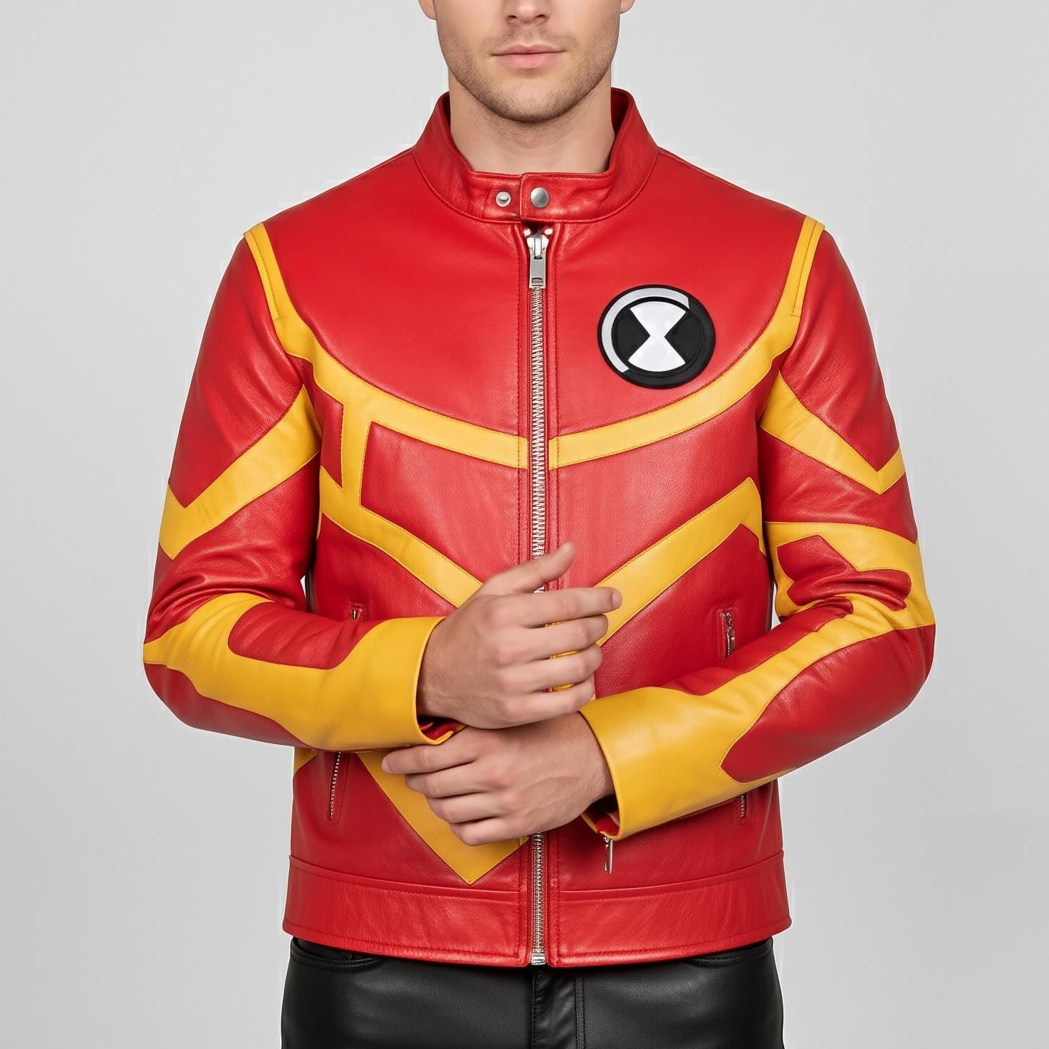 Ben 10 Heatblast Inspired Jacket, Ben Tennyson Leather Cosplay Jacket, Alien Ryan Kelley Costume - 90sleather