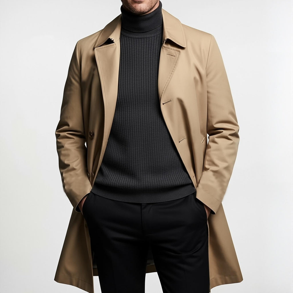 Slow Horses Jackson Lamb Coat, Gary Oldman Cosplay Beige Trench Coat - 90sleather