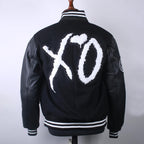 Inspired By Weeknd XO Jacket, Singer Varsity Cosplay Jacket, Unisex Letterman Jacket - 90sleather