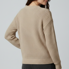 Handmade Crochet Chunky Cable-Knit Braided Sweater – Soft & Warm Winter Wear - 90sleather