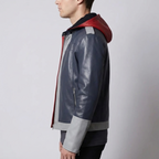 Inspired By KH4 Sora Jacket | Cosplay Hooded Leather Leather Jacket | Hallowen Cosplay - 90sleather