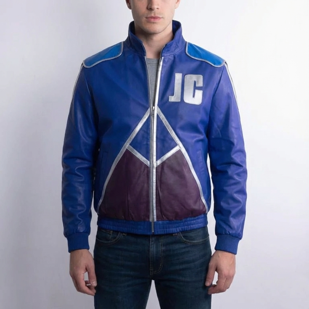 Inspired By Johnny Cage Cosplay Jacket, Mortal Kombat 2 Costume, JC Leather Jacket - 90sleather