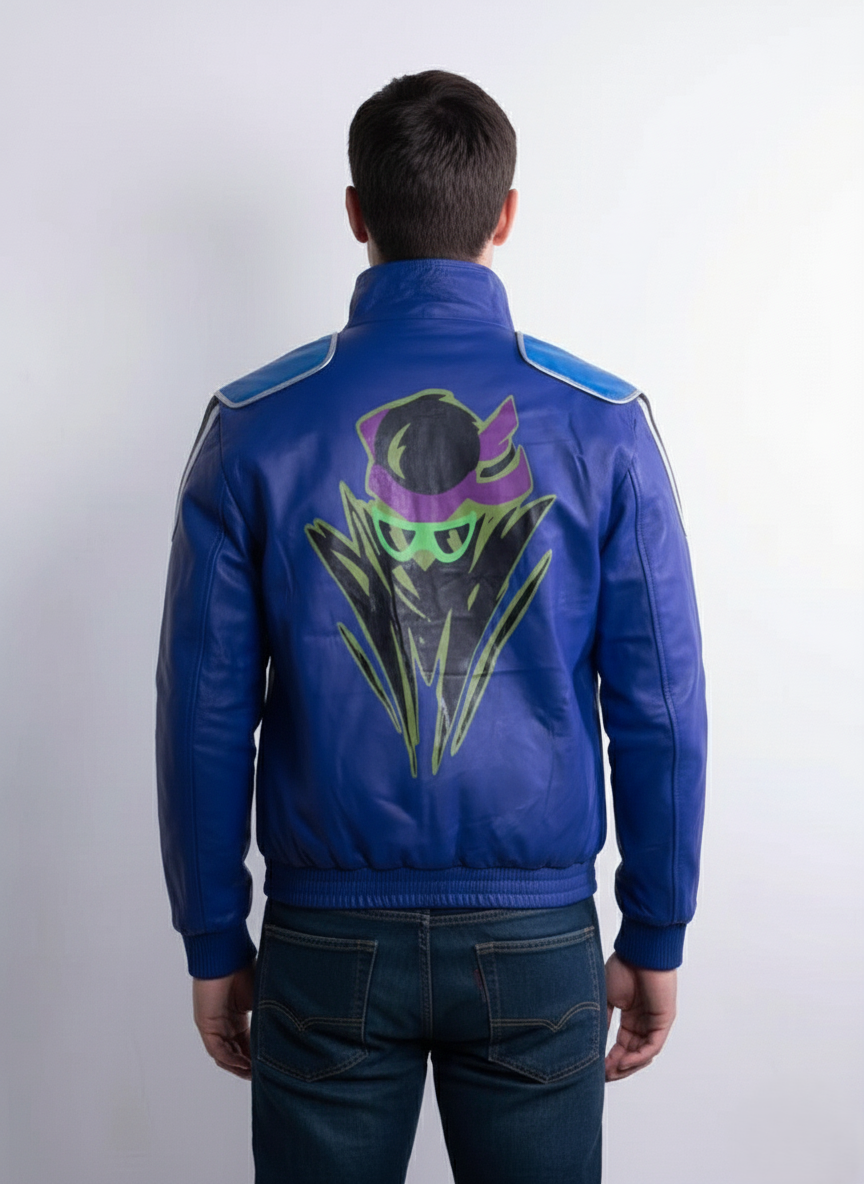 Inspired By Johnny Cage Cosplay Jacket, Mortal Kombat 2 Costume, JC Leather Jacket - 90sleather