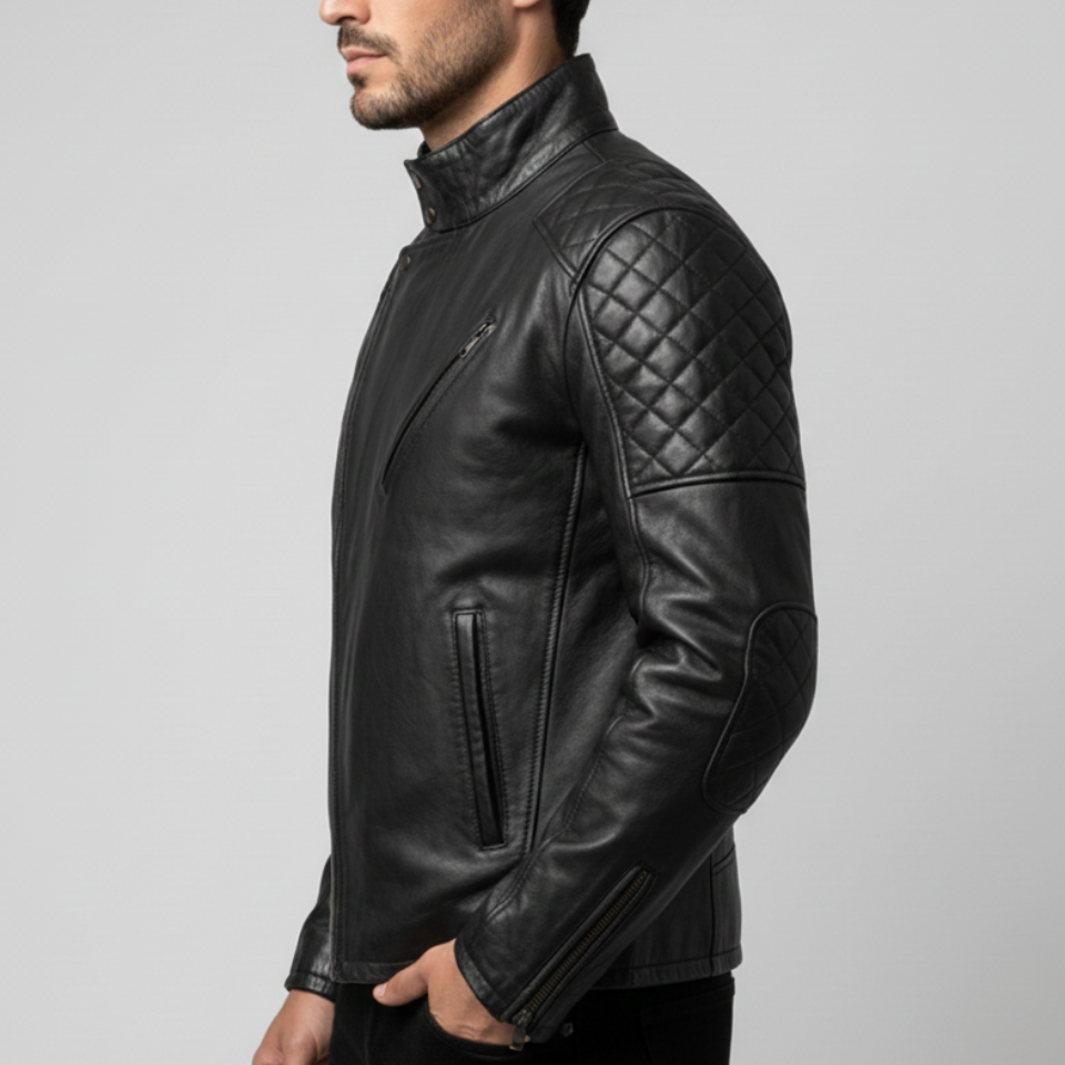 Metal Gear Solid V Venom Snake Cosplay Jacket, Big Boss Motorcycle Leather Jacket - 90sleather