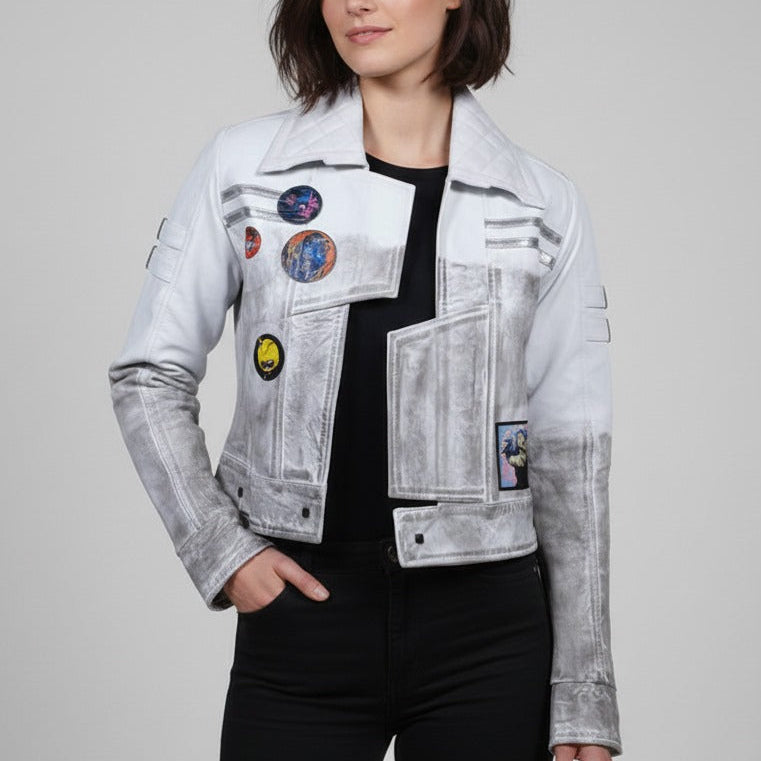 Inspired By Phantom Liberty Songbird Cosplay Leather Jacket, Cyberpunk Cosplay Costume - 90sleather