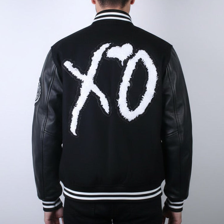 Inspired By Weeknd XO Jacket, Singer Varsity Cosplay Jacket, Unisex Letterman Jacket - 90sleather