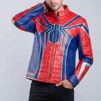 Inspired By Spider man Avengers Infinity War Leather Jacket, Tom Holland Peter Cosplay Costume - 90sleather