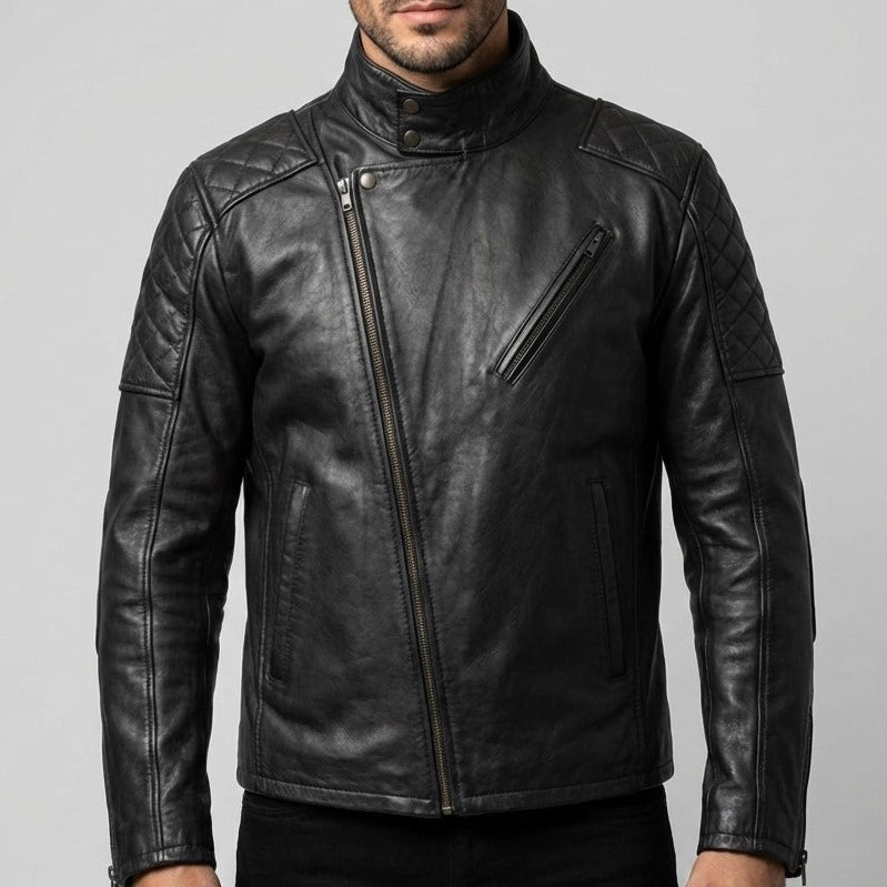 Metal Gear Solid V Venom Snake Cosplay Jacket, Big Boss Motorcycle Leather Jacket - 90sleather