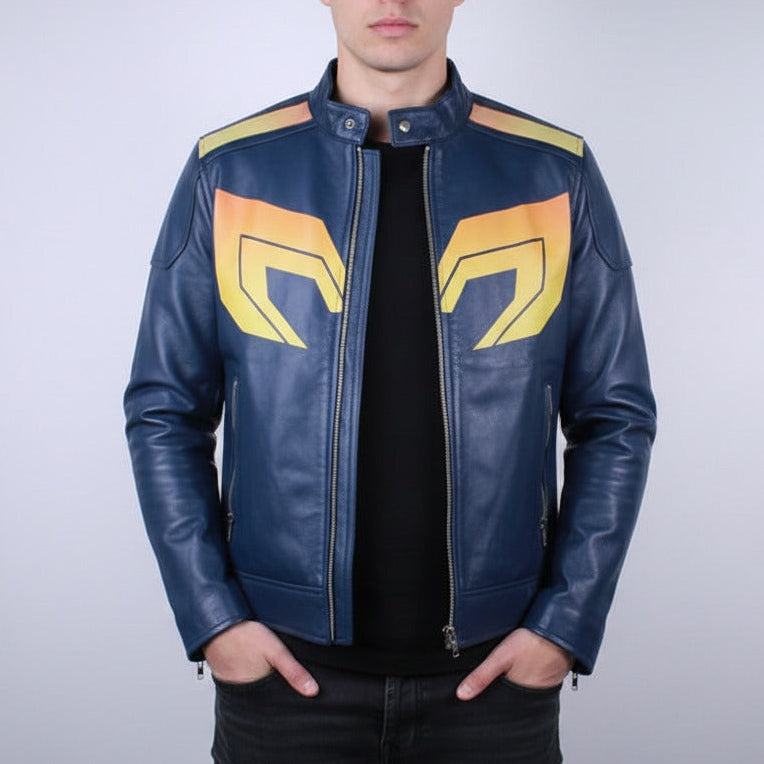 Dispatch Mecha Man Costume Inspired Jacket, Robert Robertson Cosplay Leather Jacket - 90sleather