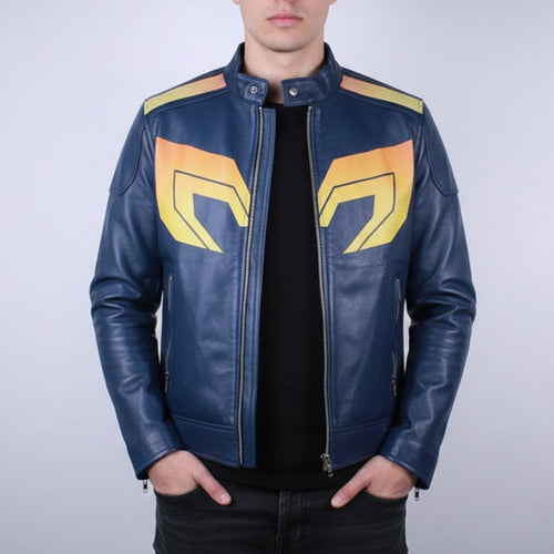 Dispatch Mecha Man Costume Inspired Jacket, Robert Robertson Cosplay Leather Jacket - 90sleather