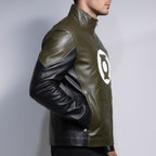 Inspired By Green Lantern Jacket, Men Leather Comics Cosplay Jacket - 90sleather