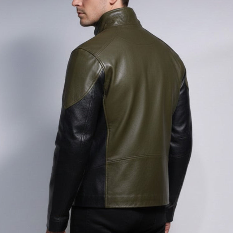 Inspired By Green Lantern Jacket, Men Leather Comics Cosplay Jacket - 90sleather