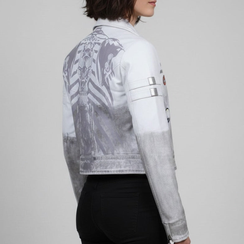 Inspired By Phantom Liberty Songbird Cosplay Leather Jacket, Cyberpunk Cosplay Costume - 90sleather