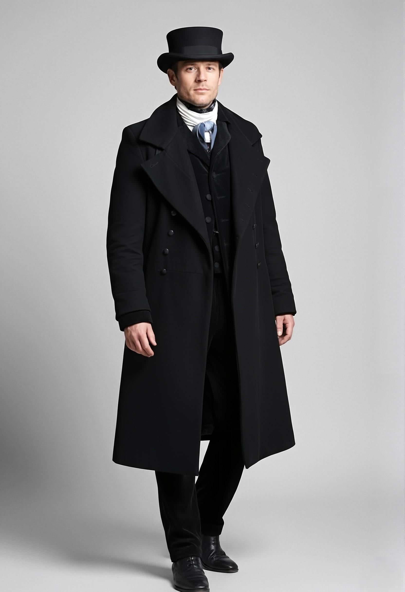 Sean Rafferty House of Guiness coat |  James Norton Victorian Overcoat | Black Long Wool Coat - 90sleather