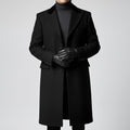 Thomas Shelby Peaky Blinders Coat, Cillian Murphy Wool Trench Coat, Black Overcoat - 90sleather