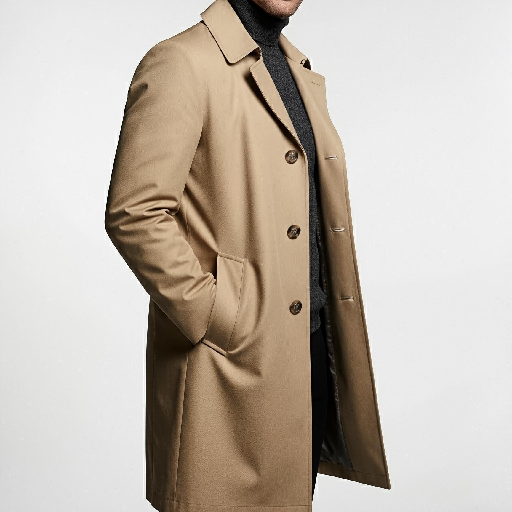 Slow Horses Jackson Lamb Coat, Gary Oldman Cosplay Beige Trench Coat - 90sleather
